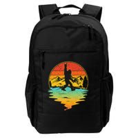 Bigfoot Rock On Sasquatch Rock And Roll Funny Graphic Backpack