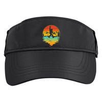 Bigfoot Rock On Sasquatch Rock And Roll Funny Graphic Adult Drive Performance Visor