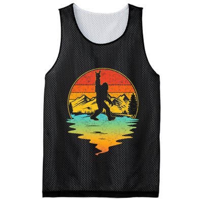 Bigfoot Rock On Sasquatch Rock And Roll Funny Graphic Mesh Reversible Basketball Jersey Tank