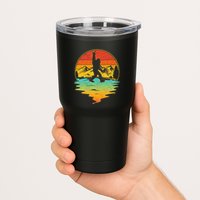 Bigfoot Rock On Sasquatch Rock And Roll Funny Graphic Tumbler