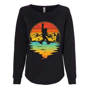 Bigfoot Rock On Sasquatch Rock And Roll Funny Graphic Womens California Wash Sweatshirt