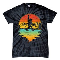 Bigfoot Rock On Sasquatch Rock And Roll Funny Graphic Tie-Dye T-Shirt