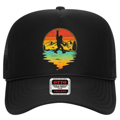 Bigfoot Rock On Sasquatch Rock And Roll Funny Graphic Trucker Hat
