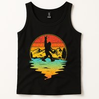 Bigfoot Rock On Sasquatch Rock And Roll Funny Graphic Tank Top