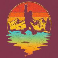 Bigfoot Rock On Sasquatch Rock And Roll Funny Graphic 16oz Travel Tumbler