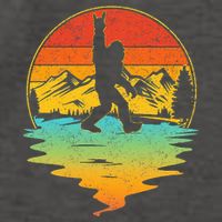 Bigfoot Rock On Sasquatch Rock And Roll Funny Graphic Vector Backpack