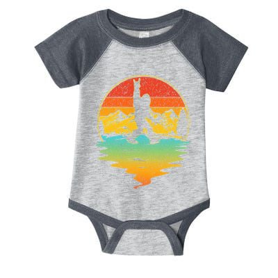 Bigfoot Rock On Sasquatch Rock And Roll Funny Graphic Infant Baby Jersey Bodysuit