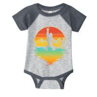 Bigfoot Rock On Sasquatch Rock And Roll Funny Graphic Infant Baby Jersey Bodysuit