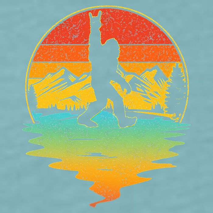 Bigfoot Rock On Sasquatch Rock And Roll Funny Graphic Sueded Cloud Jersey T-Shirt