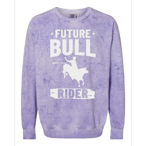 Bull Riding Outfit Bull Riding Future Bull Rider Colorblast Crewneck Sweatshirt