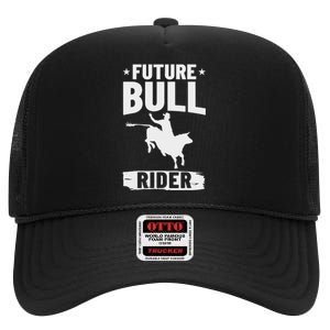 Bull Riding Outfit Bull Riding Future Bull Rider High Crown Mesh Back Trucker Hat