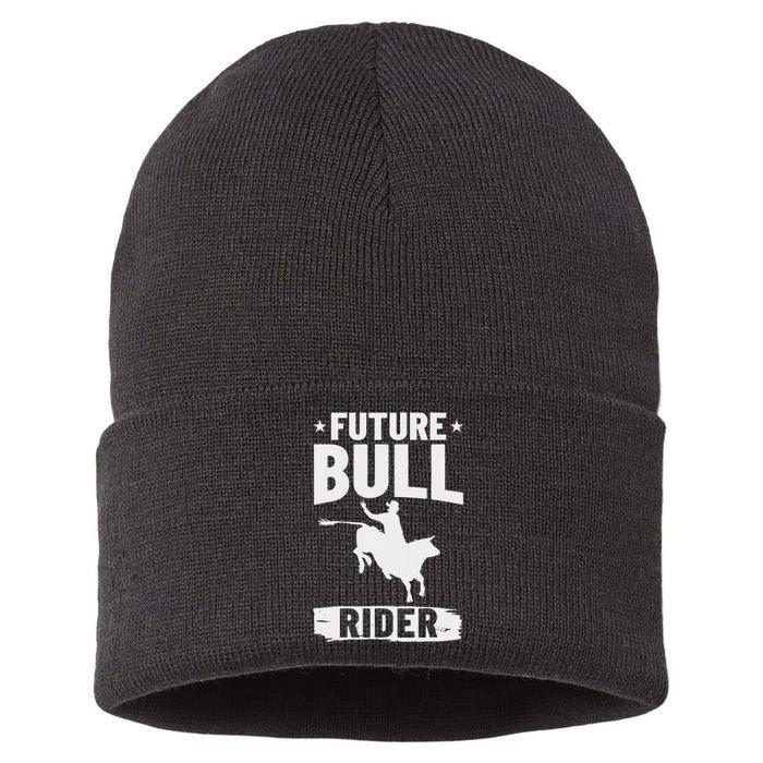 Bull Riding Outfit Bull Riding Future Bull Rider Sustainable Knit Beanie