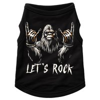 Bigfoot Rock On Funny Sasquatch Rock And Roll LetS Rock Doggie Tank