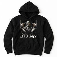 Bigfoot Rock On Funny Sasquatch Rock And Roll LetS Rock Hoodie