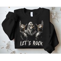 Bigfoot Rock On Funny Sasquatch Rock And Roll LetS Rock Sweatshirt