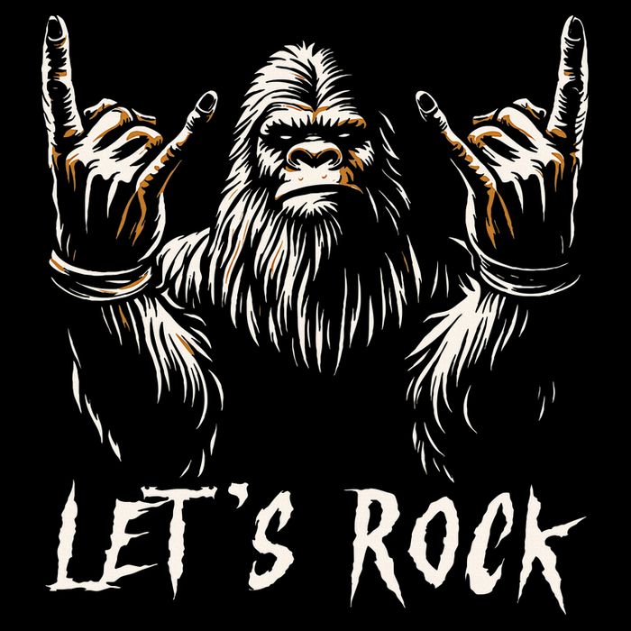 Bigfoot Rock On Funny Sasquatch Rock And Roll LetS Rock Backpack