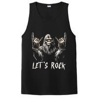 Bigfoot Rock On Funny Sasquatch Rock And Roll LetS Rock PosiCharge Competitor Tank