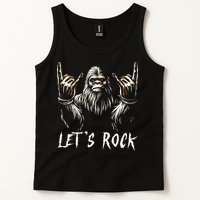 Bigfoot Rock On Funny Sasquatch Rock And Roll LetS Rock Tank Top