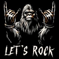 Bigfoot Rock On Funny Sasquatch Rock And Roll LetS Rock Wool Snapback Cap