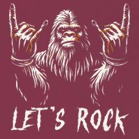 Bigfoot Rock On Funny Sasquatch Rock And Roll LetS Rock 16oz Travel Tumbler