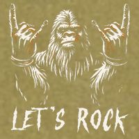 Bigfoot Rock On Funny Sasquatch Rock And Roll LetS Rock Garment-Dyed Women's Muscle Tee