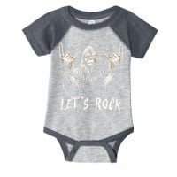 Bigfoot Rock On Funny Sasquatch Rock And Roll LetS Rock Infant Baby Jersey Bodysuit
