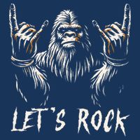 Bigfoot Rock On Funny Sasquatch Rock And Roll LetS Rock Infant Baby Jersey Bodysuit