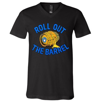 Brewers Roll Out The Barrel V-Neck T-Shirt