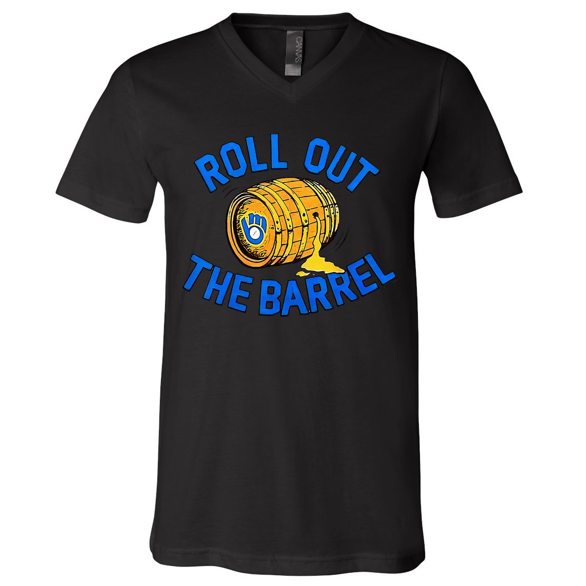 Brewers Roll Out The Barrel V-Neck T-Shirt