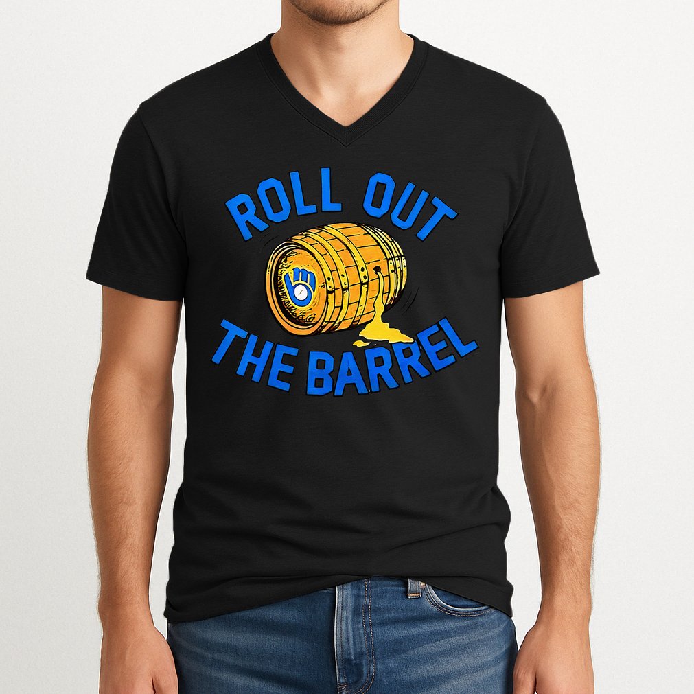 Brewers Roll Out The Barrel V-Neck T-Shirt
