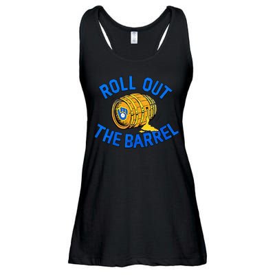 Brewers Roll Out The Barrel Ladies Essential Flowy Tank