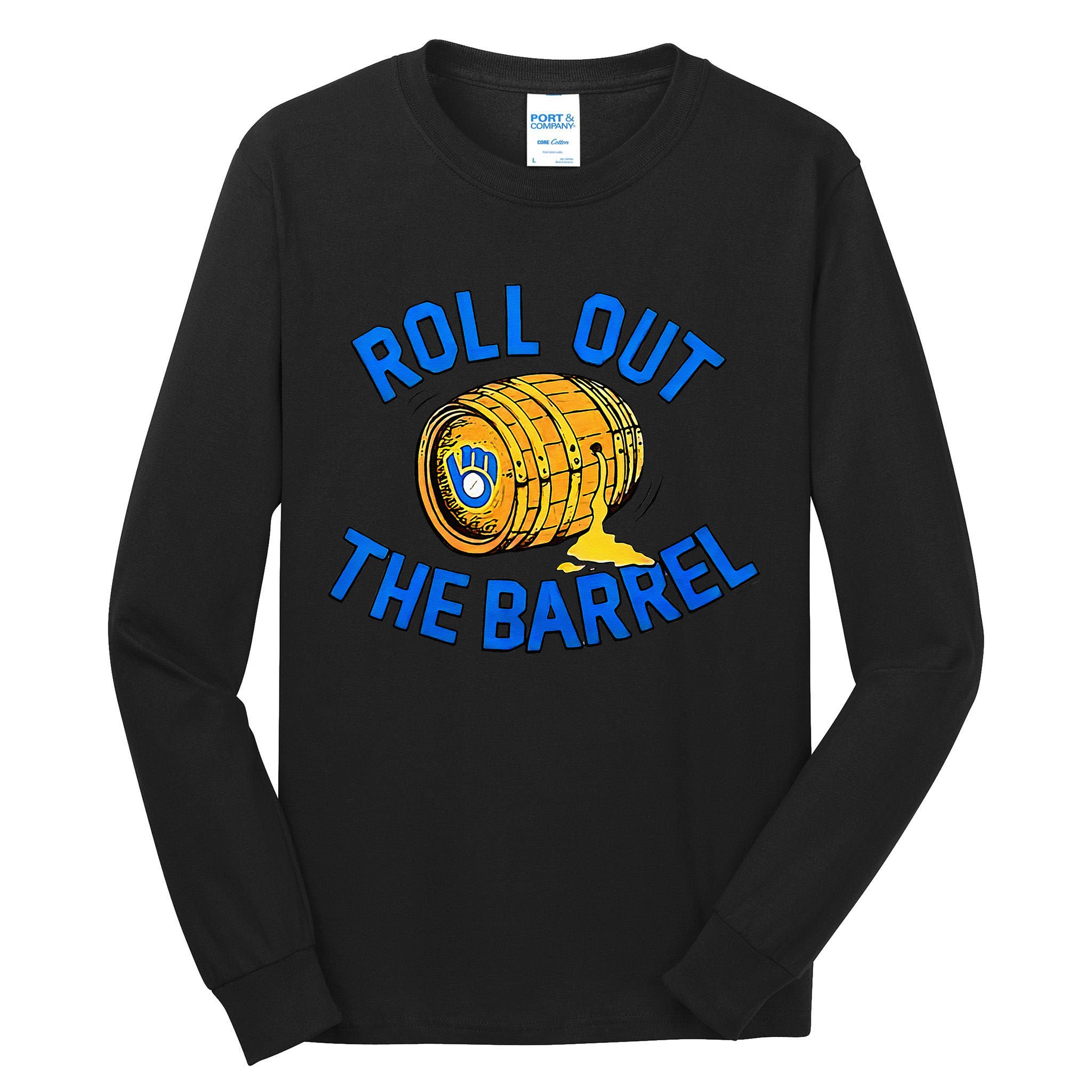 Brewers Roll Out The Barrel Tall Long Sleeve T-Shirt