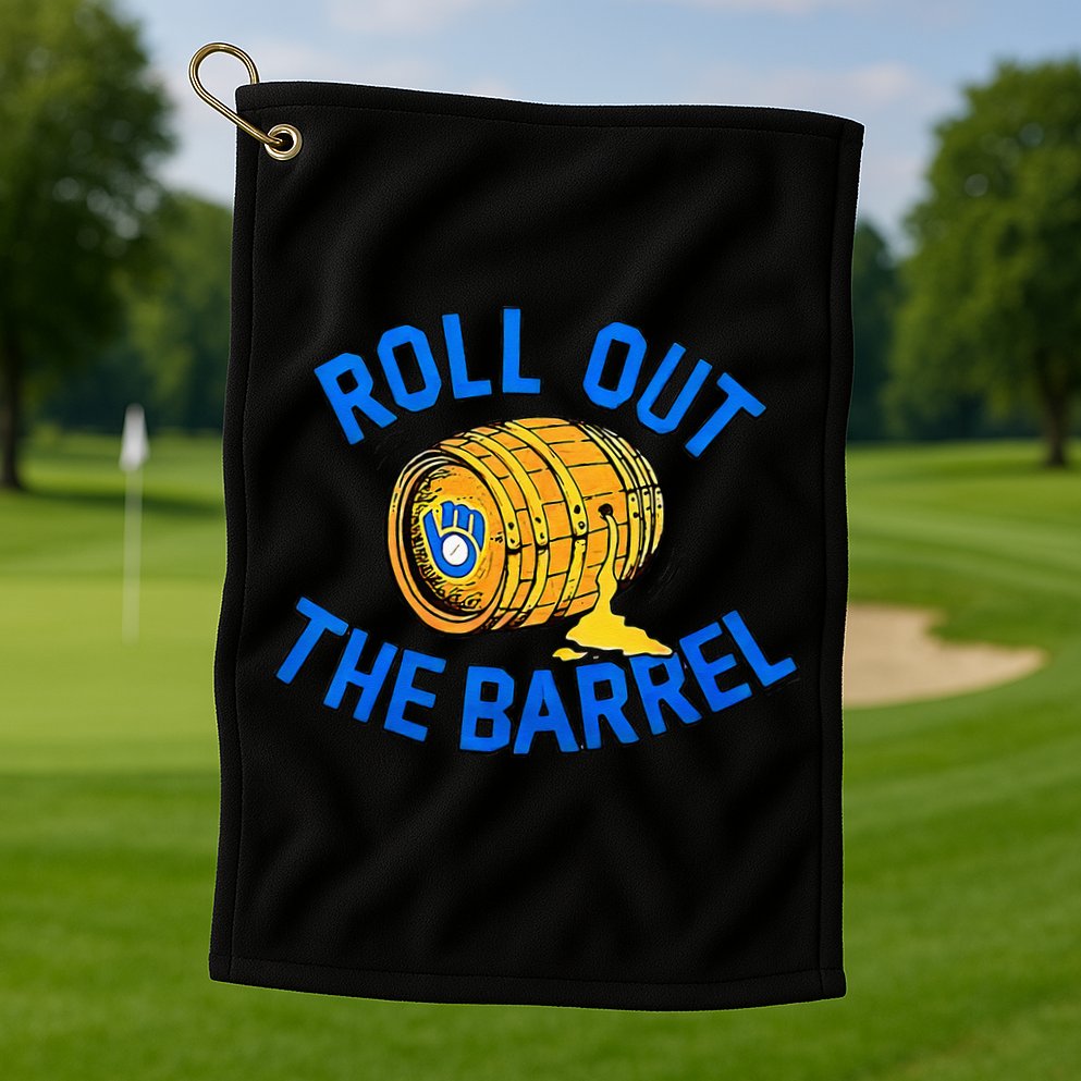 Brewers Roll Out The Barrel Golf Towel