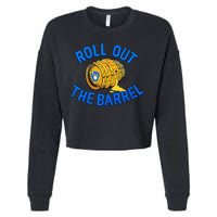 Brewers Roll Out The Barrel Cropped Pullover Crew