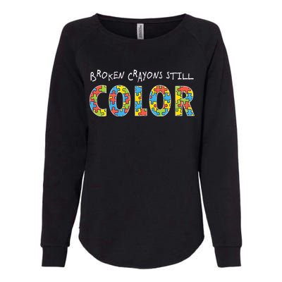 Broken Crayons Still Color Womens California Wash Sweatshirt