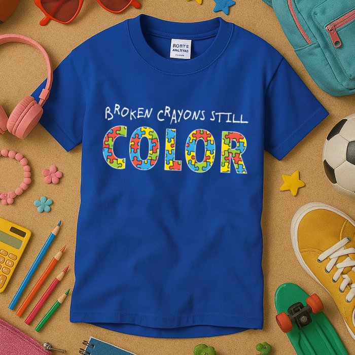 Broken Crayons Still Color Kids T-Shirt