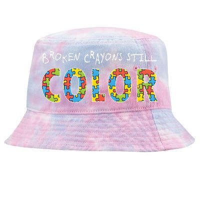 Broken Crayons Still Color Tie-Dyed Bucket Hat