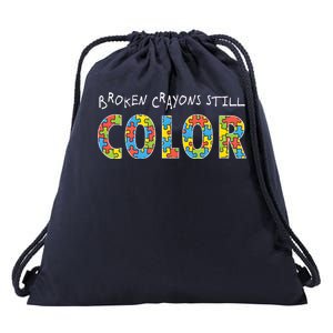 Broken Crayons Still Color Drawstring Bag