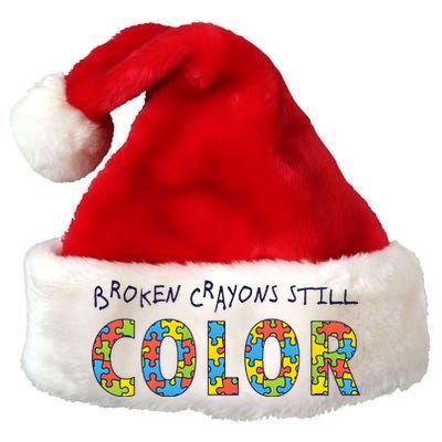 Broken Crayons Still Color Premium Christmas Santa Hat