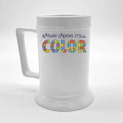 Broken Crayons Still Color Beer Stein