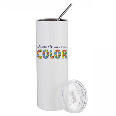 Broken Crayons Still Color Stainless Steel Tumbler