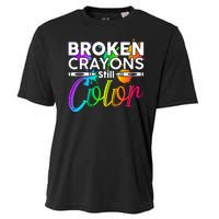 Broken Crayons Still Color Mental Health Awareness Cooling Performance Crew T-Shirt