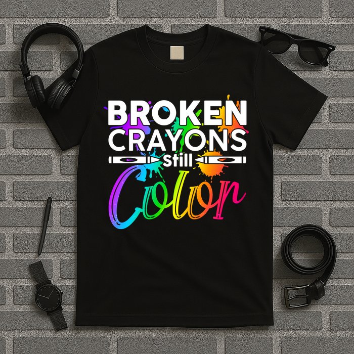 Broken Crayons Still Color Mental Health Awareness T-Shirt
