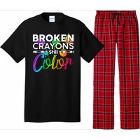 Broken Crayons Still Color Mental Health Awareness Pajama Set