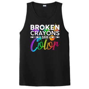 Broken Crayons Still Color Mental Health Awareness PosiCharge Competitor Tank