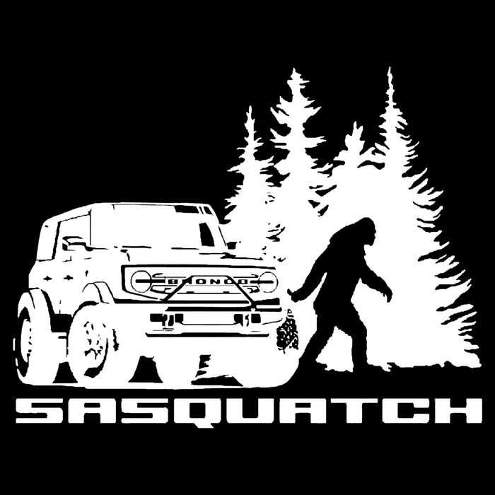 Bronco Sasquatch Truck Tall T-Shirt