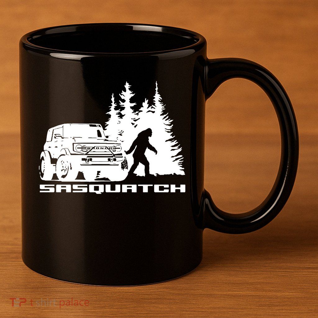 Bronco Sasquatch Truck 11oz C Handle Ceramic Mug