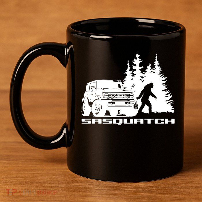 Bronco Sasquatch Truck 11oz C Handle Ceramic Mug