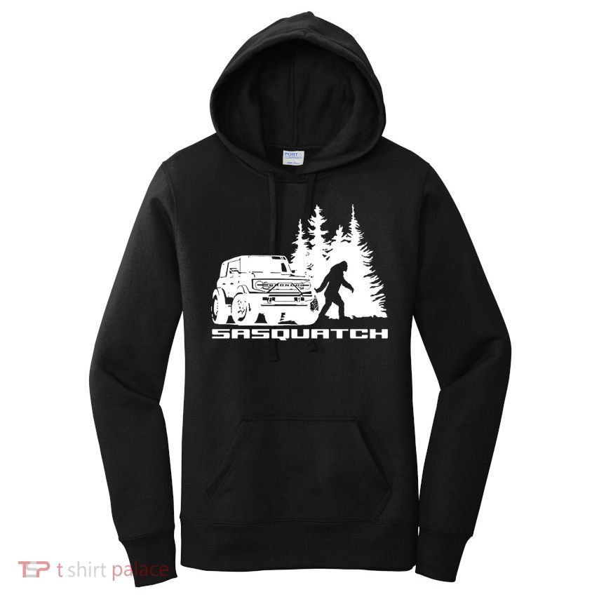Bronco Sasquatch Truck Women's Pullover Hoodie