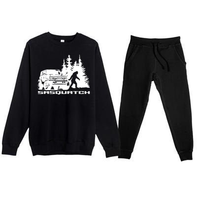 Bronco Sasquatch Truck Premium Crewneck Sweatsuit Set